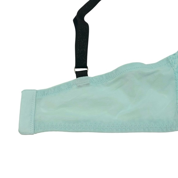 VICTORIA'S SECRET Dream Angels Lined Demi Light aqua Underwire bra 38DD/38E - Picture 8 of 11
